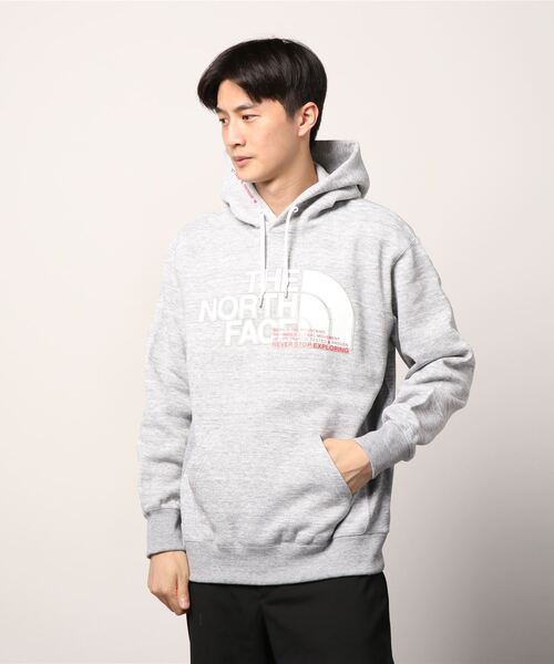 THE NORTH FACE グレー パーカー THE NORTH FACE 「THE FACE」 プルオーバーパーカー X-LARGE