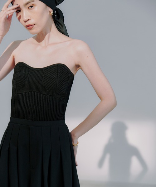 anuans（アニュアンス） オールインワン ニットビスチェオールインワン