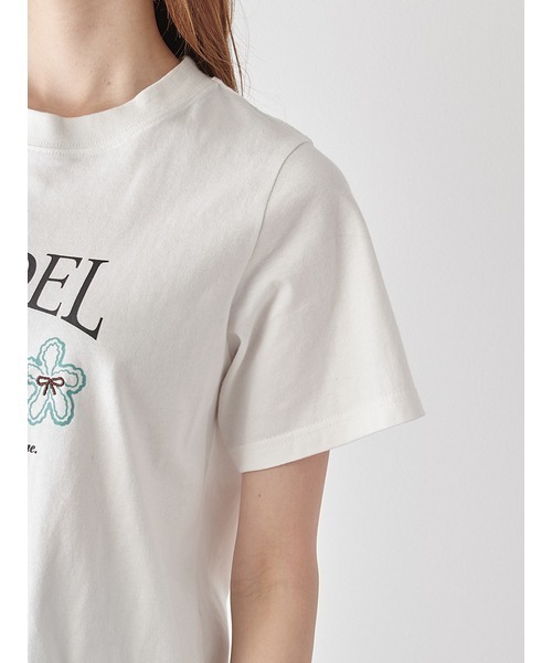 SNIDEL - snidel ロゴフラワーTシャツ ロゴTシャツ 25ss SNIDEL｜【BOUQUET OF JOY】SNIDELロゴフラワーTシャツ