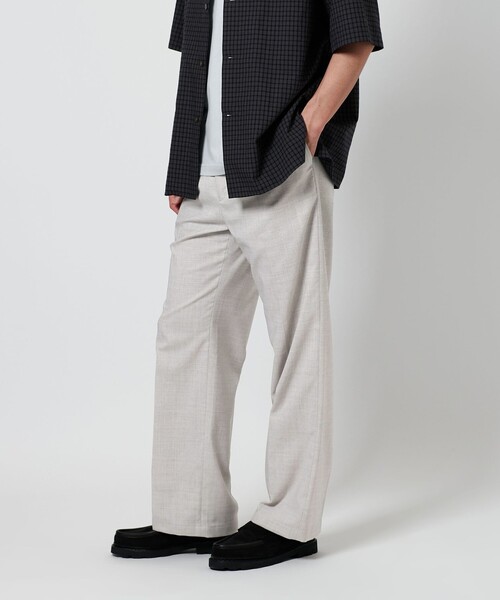 BEAUTY＆YOUTH UNITED ARROWS パンツ FLAX ライク 1プリーツ