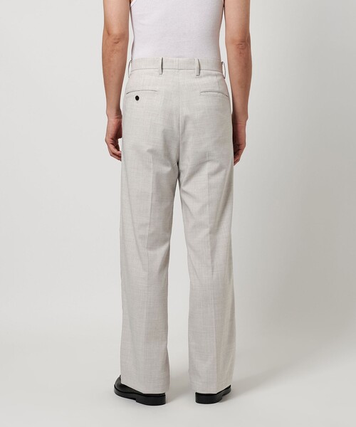 メンズ ワイド 1プリーツ トラウザー BEAUTY＆YOUTH UNITED ARROWS パンツ FLAX ライク 1プリーツ