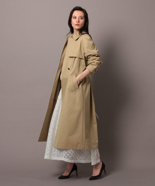 「DRESSTERIOR」 トレンチコート 38 カーキ レディース