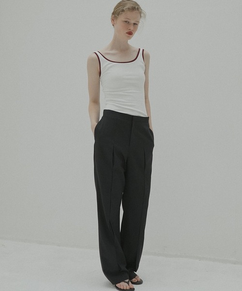 LE CIEL BLEU（ルシェルブルー） スラックス パンツ Slim Flare Pant w