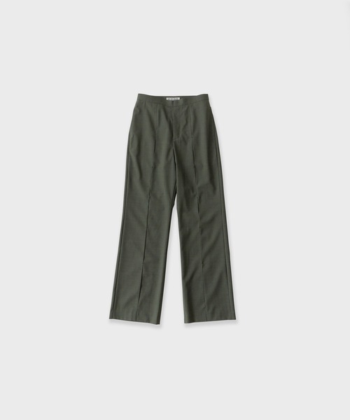 LE CIEL BLEU / Slim Flare Pant/34/ウール/グリーン/27S68510 LE CIEL BLEU（ルシェルブルー） スラックス パンツ Slim Flare Pant w