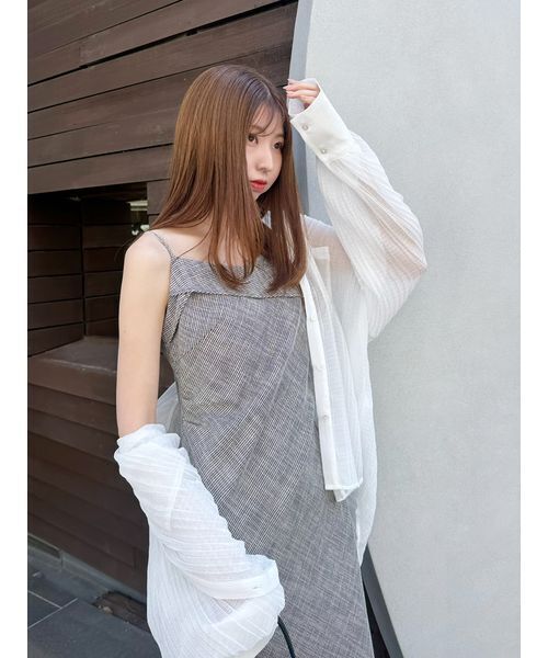 SNIDEL ブラウス シャツ シアープリーツシャツ レディース