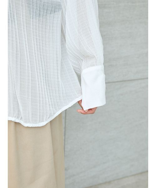 【新品未使用】SNIDEL♡シアープリーツシャツ ライトブルー SNIDEL｜シアープリーツシャツ | Rakuten Fashion(楽天