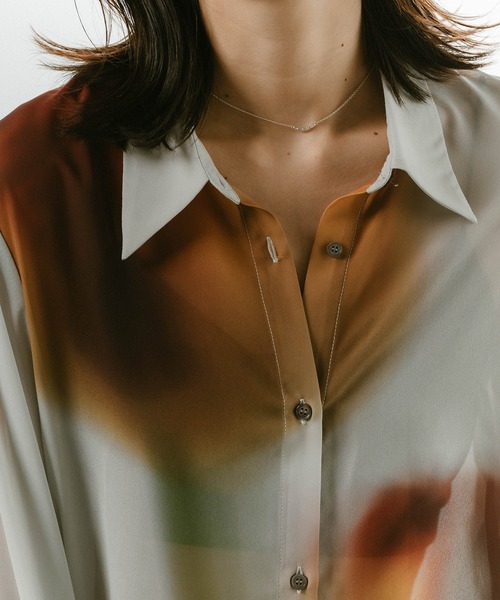 Knuth Marf ブラウス シャツ 「Knuth Marf」flower print sheer