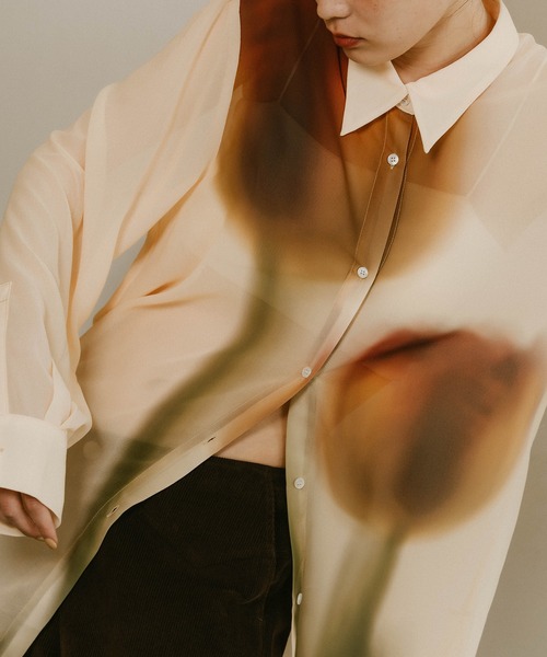 Knuth Marf ブラウス シャツ 「Knuth Marf」flower print sheer