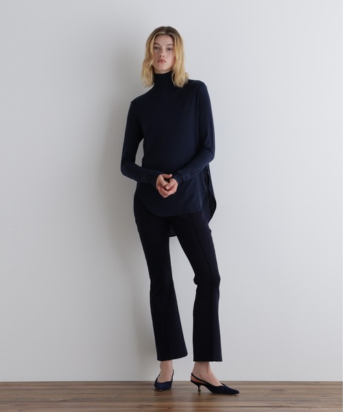 LE PHIL 黒の長袖トップス LE PHIL（ル フィル） tシャツ シアージャージートップス レディース