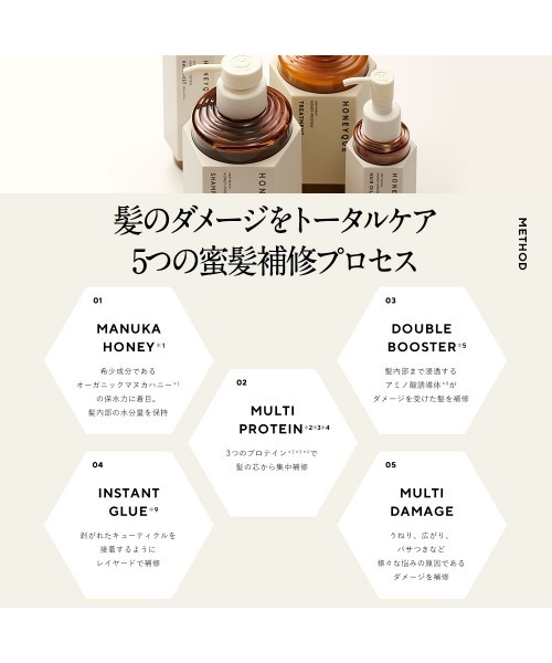 HONEYQUE（ハニーク） シャンプー ディープリペアモイスト/リッチ