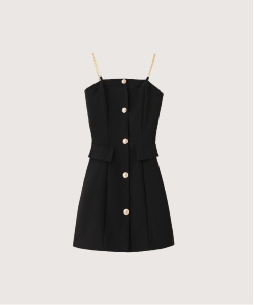 lady セットアップ フロントホックVカラージャケット《セットアップ着用可