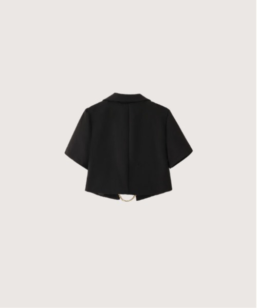 たぁ　　ホリデーラッピングセット、ショッパー付き LA POMME petit セットアップ Lady Front Chain Set up