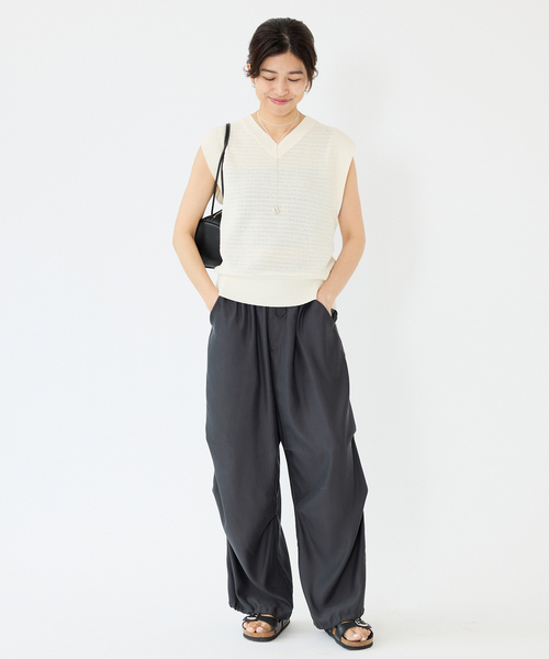 ベスト ジレ コイルヤーンニットベスト レディース IENA ベスト ジレ コイルヤーンニットベスト レディース