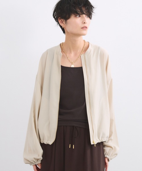 ブルゾン アウター BARNYARDSTORM / ポプリンZIPブルゾン「JAPAN FABRIC」ハンドウォッシャブル レディースの画像