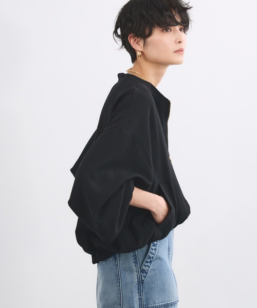 ブルゾン アウター BARNYARDSTORM / ポプリンZIPブルゾン「JAPAN FABRIC」ハンドウォッシャブル レディースの画像