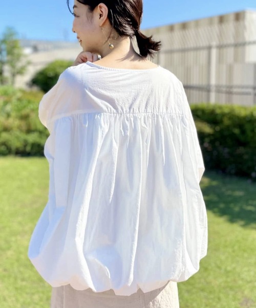 未使用　ビアズリー♡プリーツ風カットソー　ドルマンスリーブ　配色ライン　洗える BEARDSLEY 「BEARDSLEY」 ドルマンスリーブカットソー FREE