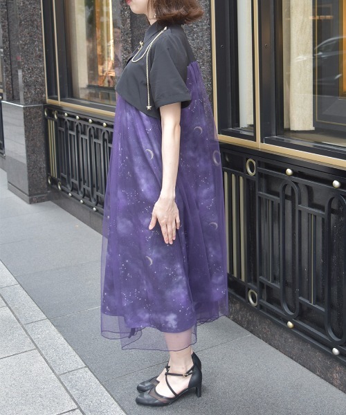 axes femme ワンピース ステラプリントシャツワンピース