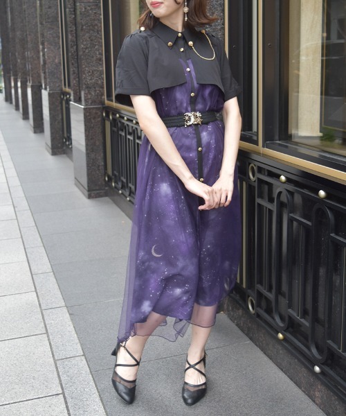 axes femme ステラプリントシャツワンピース ステラプリントシャツワンピース（ワンピース）｜axes femme