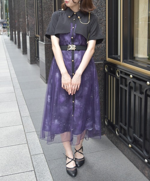 axes femme（アクシーズ ファム） ワンピース ステラプリントシャツ