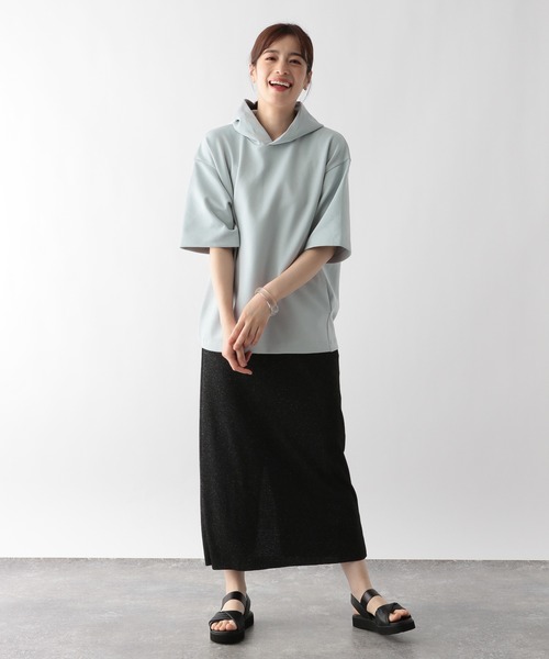 「GLOBAL WORK」 半袖Tシャツ MEDIUM ライトグリーン メンズ