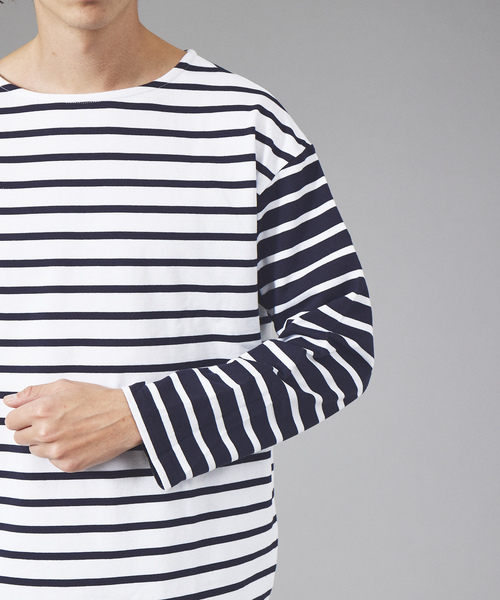 「ABAHOUSE GRAY」 長袖Tシャツ 48 ホワイト メンズ