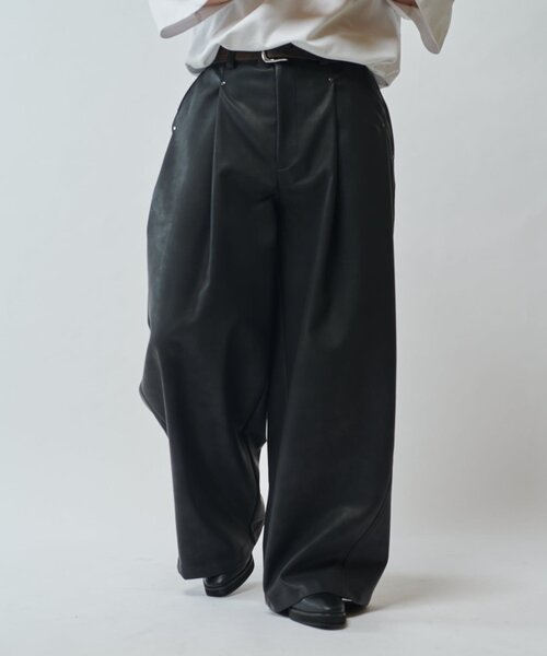 Lui's（ルイス） パンツ 「SURJENT」 シンセティックレザーワイド