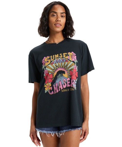tシャツ SUNNYOVERSIZE STONE /ロキシーオーバーサイズグラフィック半袖Tシャツ レディース