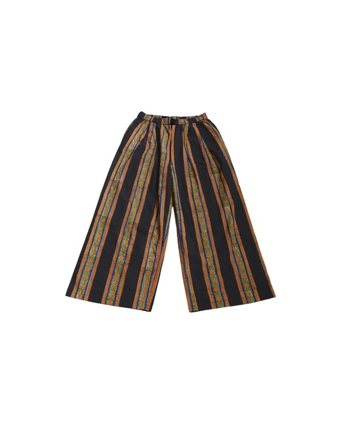 antiqua（アンティカ） パンツ ブロックプリント ワイドパンツ