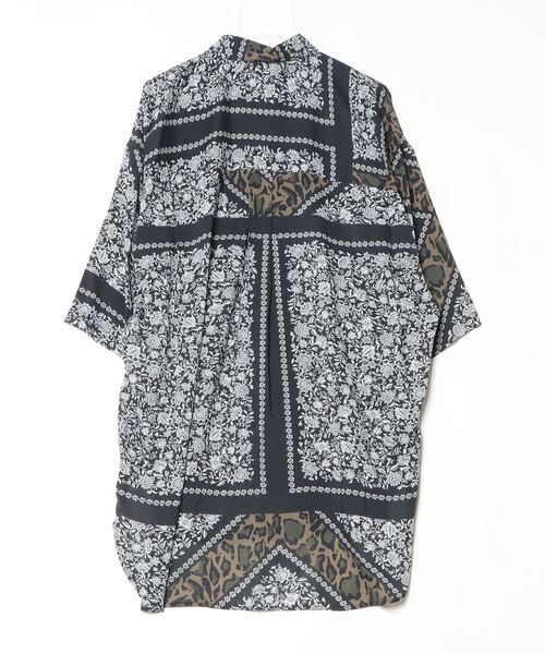 MAISON SPECIAL 柄シャツ サイズ2 MAISON SPECIAL 「MAISON SPECIAL」 7分袖シャツ 2 グリーン