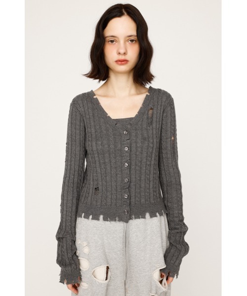 ニット セーター V/N CRASH 2P TOPS ブイネック クラッシュ ツーピー トップス 秋服 レディース SLY ニット セーター V/N CRASH 2P TOPS ブイネック クラッシュ