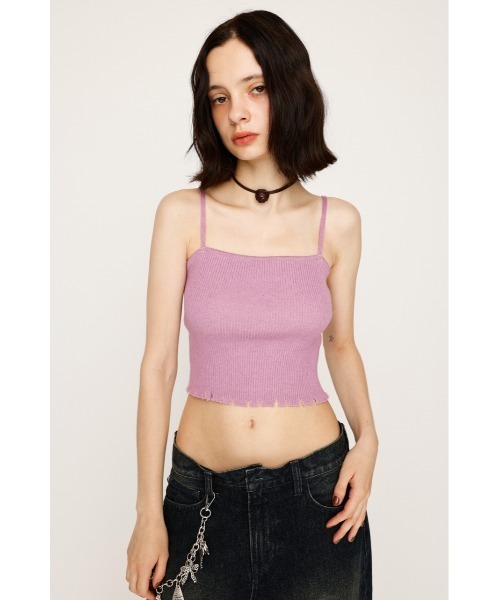 SLY（スライ） ニット セーター 「キャミセット」V/N CRASH 2P TOPS