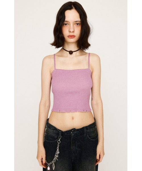 ニット セーター V/N CRASH 2P TOPS ブイネック クラッシュ ツーピー トップス 秋服 レディース SLY ニット セーター V/N CRASH 2P TOPS ブイネック クラッシュ