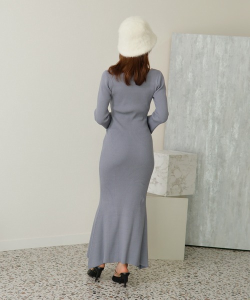 LIP SERVICE 「LIPSERVICE」 ニットワンピース FREE ピンクベージュ