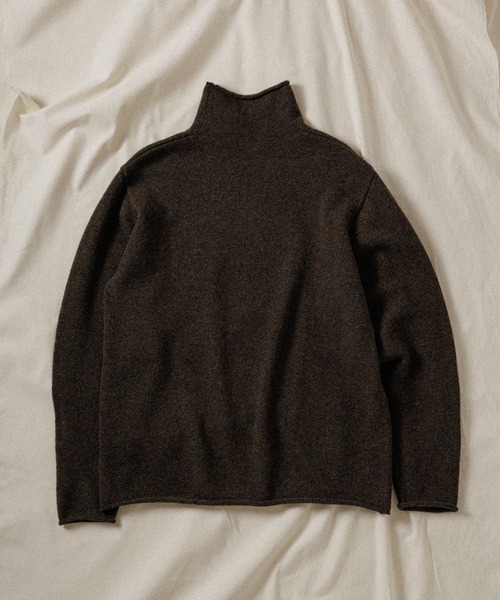 セーター ニット 「WILD LIFE TAILOR」SHETLAND WOOL ROLL NECK KNIT メンズ