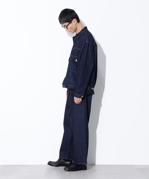 NANO universe ジーンズ AUTHENコラボ SILKNIZED DENIM ワイド