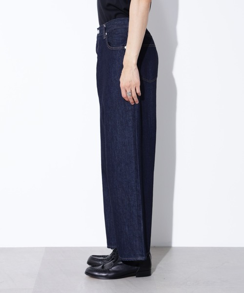 Authen　デニム NANO universe ジーンズ AUTHENコラボ SILKNIZED DENIM ワイド