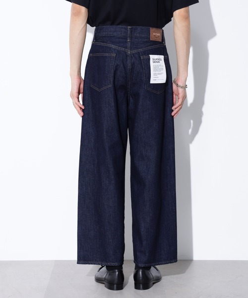 Authen　デニム NANO universe ジーンズ AUTHENコラボ SILKNIZED DENIM ワイド
