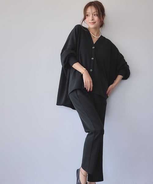 ELFRANK セットアップ ダンボール セットアップ Vネック カーディガン