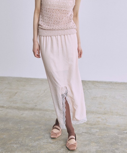 EN NEUME スカート Vintage Lace-trim Skirt : ZOZOTOWN Yahoo!店