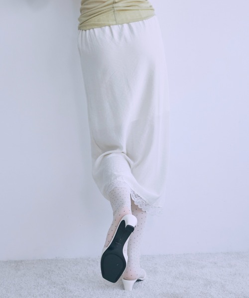 EN NEUME スカート Vintage Lace-trim Skirt : ZOZOTOWN Yahoo!店