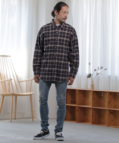 「CAMBIO」 加工スキニーデニムパンツ M ブルー メンズ