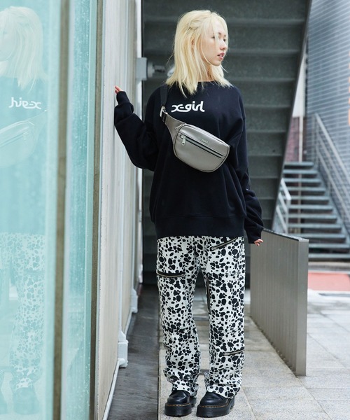 X-girl（エックスガール） パンツ M ブラック レディース : ZOZOTOWN