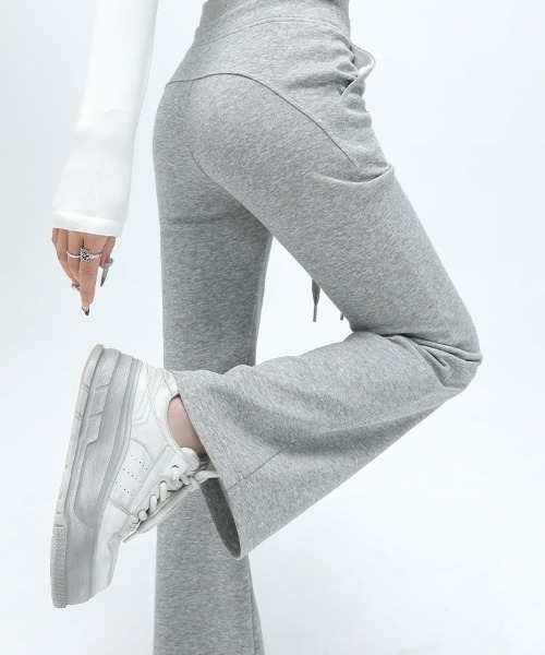 HANDO スウェットパンツ ジャージ カジュアルだけどキレイ見え フレア