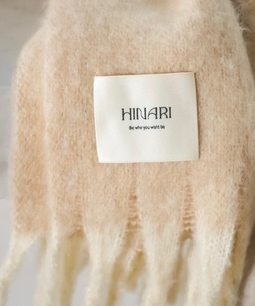 hinari（ヒナリ） マフラー ストール MIXフリンジマフラー レディース