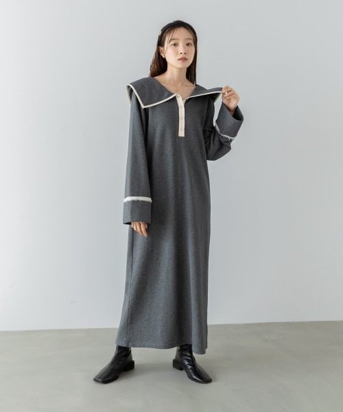 BAB（バブ） ワンピース 「選べるサイズ展開」ビッグカラー配色
