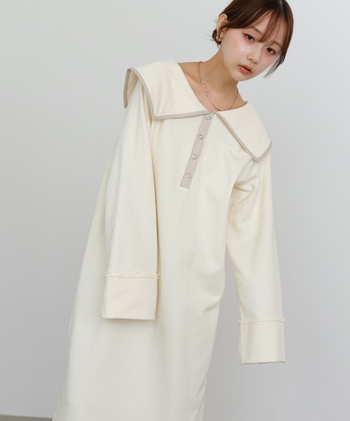 BAB（バブ） ワンピース 「選べるサイズ展開」ビッグカラー配色