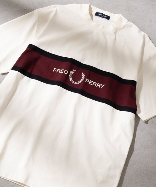FRED PERRY（フレッドペリー） tシャツ 「FRED PERRY」EMBROIDERED