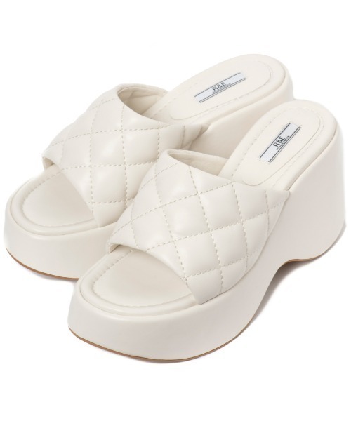 「R&E」 フラットサンダル S イエロー レディース_画像5