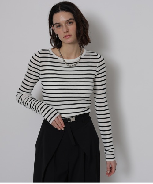 「CADUNE」 長袖ニット 38 ブラック レディース_画像4