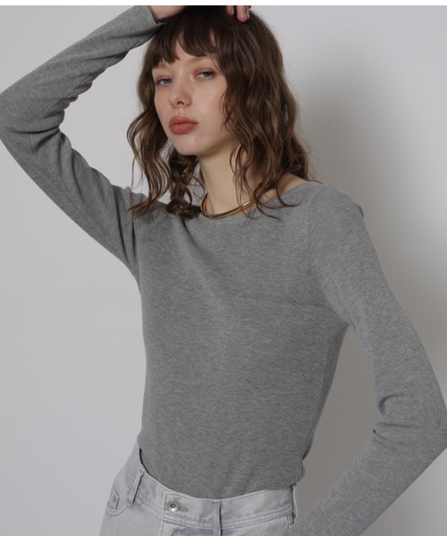 「CADUNE」 長袖ニット 38 ブラック レディース_画像7